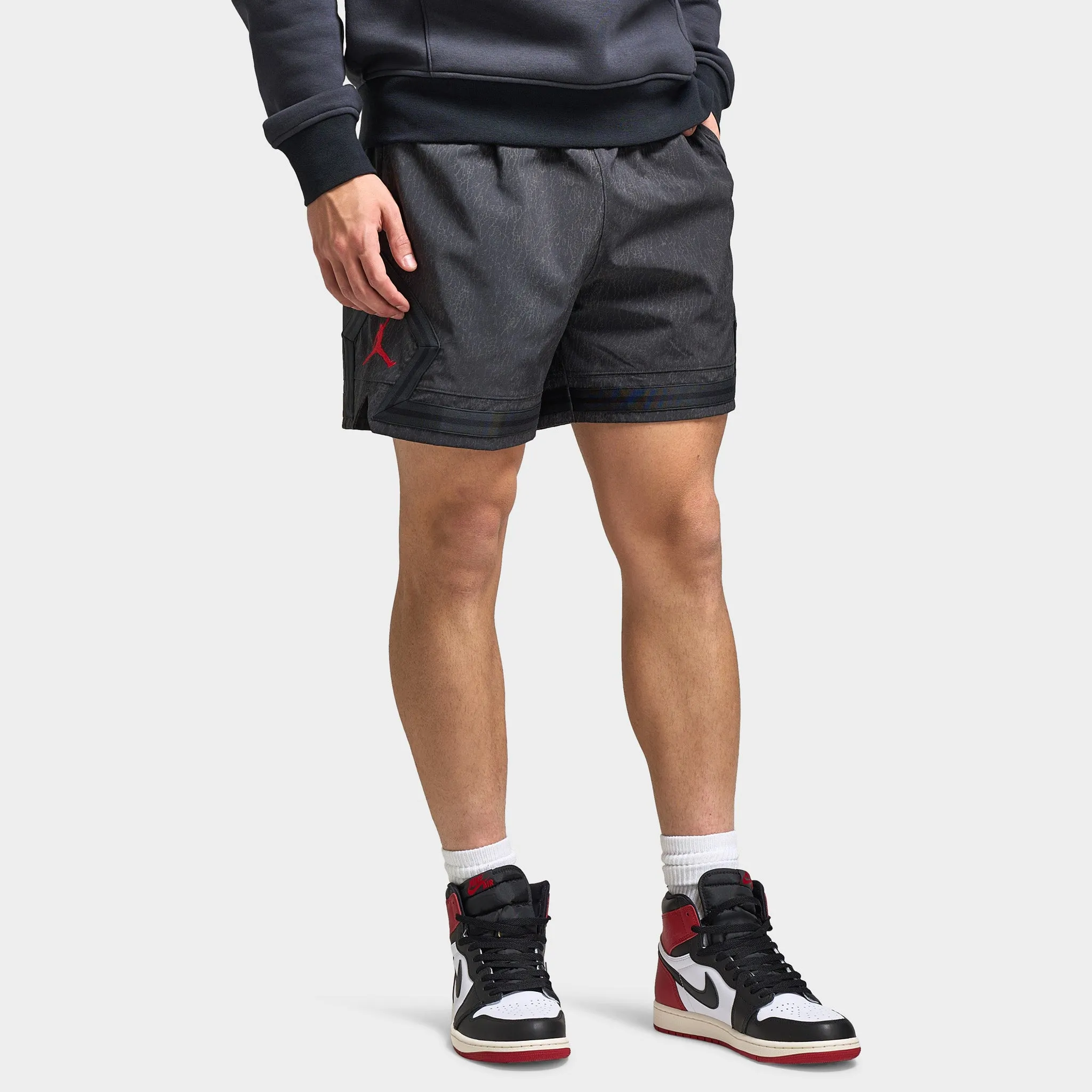 Jordan Dri-FIT Gel Reflective Diamond Shorts Off Noir / Gym Red