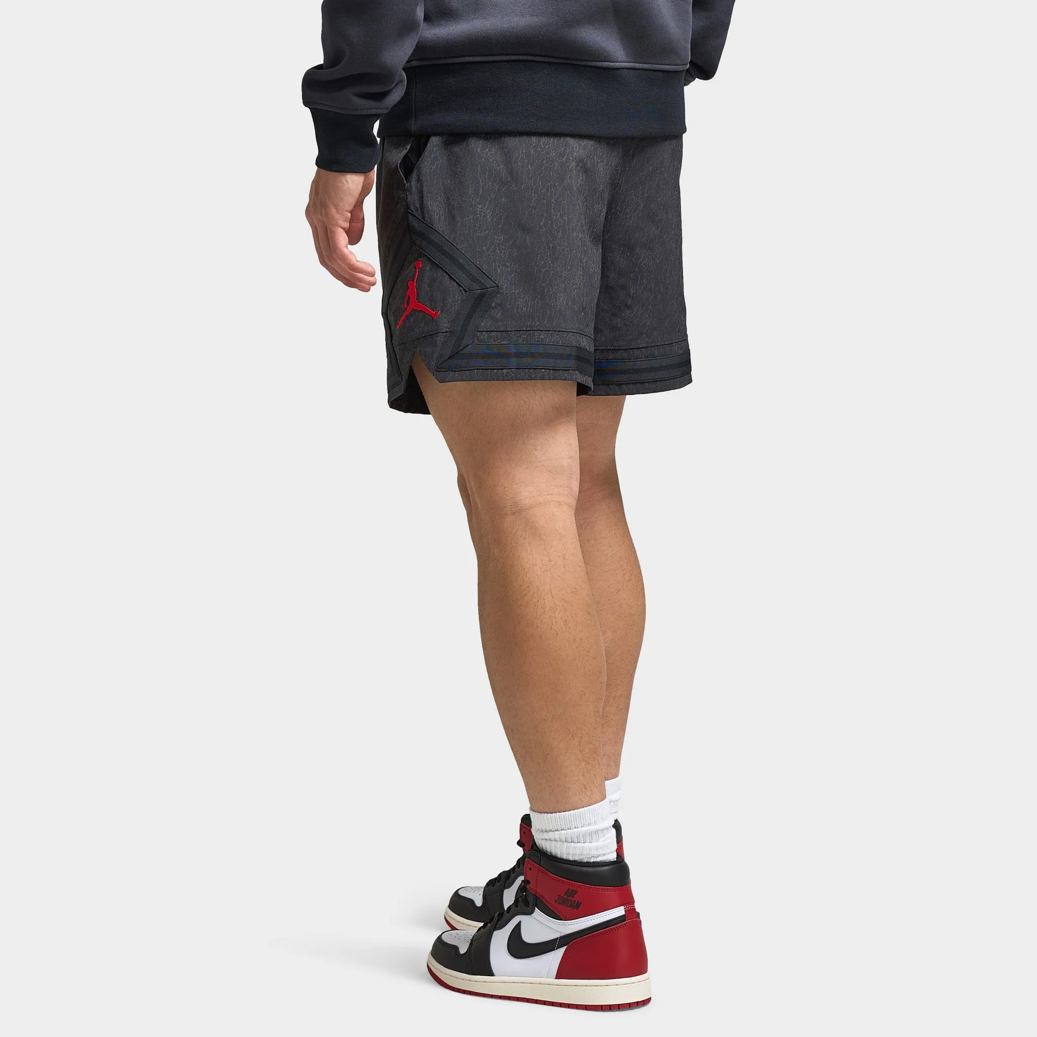 Jordan Dri-FIT Gel Reflective Diamond Shorts Off Noir / Gym Red