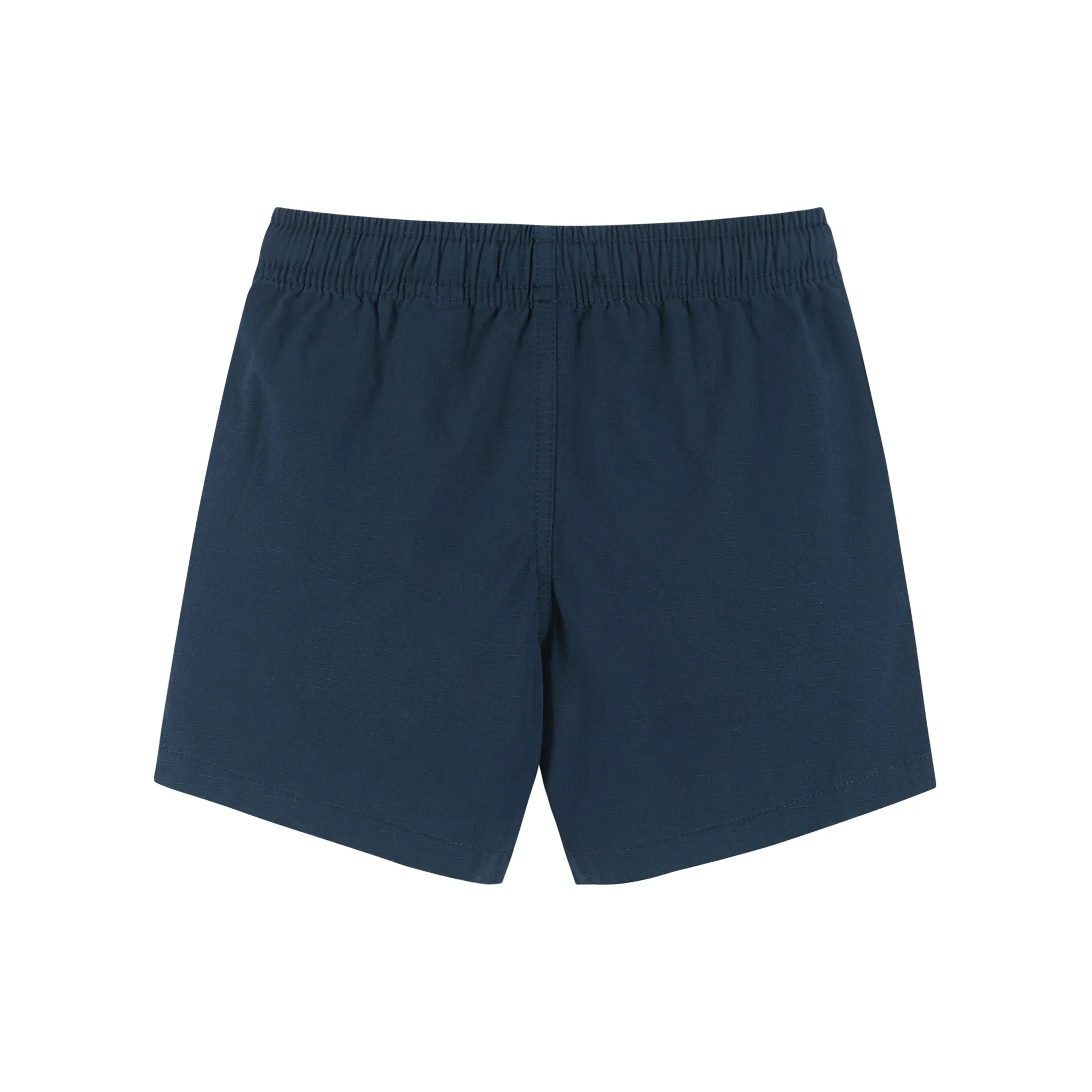 Kids Navy Ripstop Drawstring Shorts
