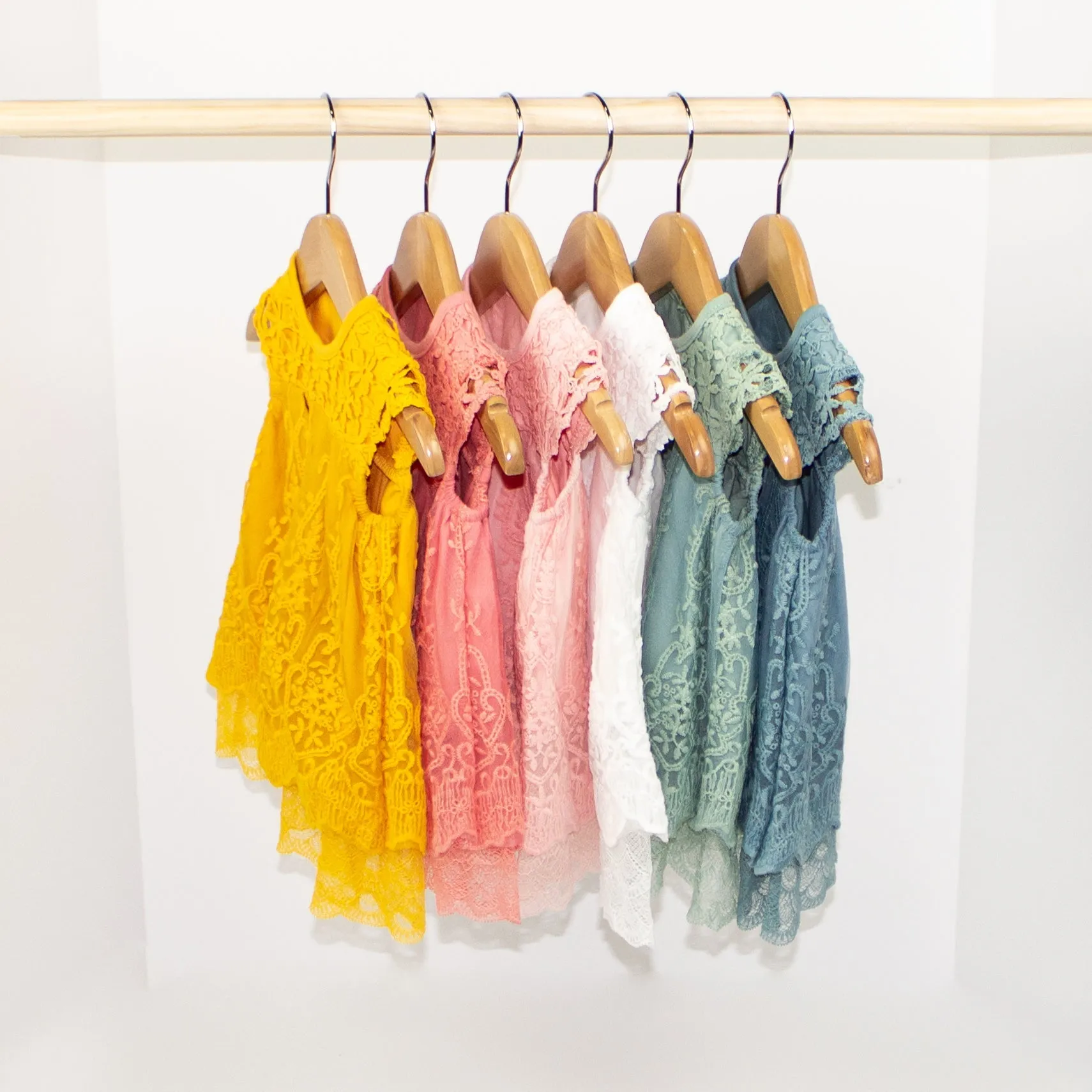 Lace Dress - Coral