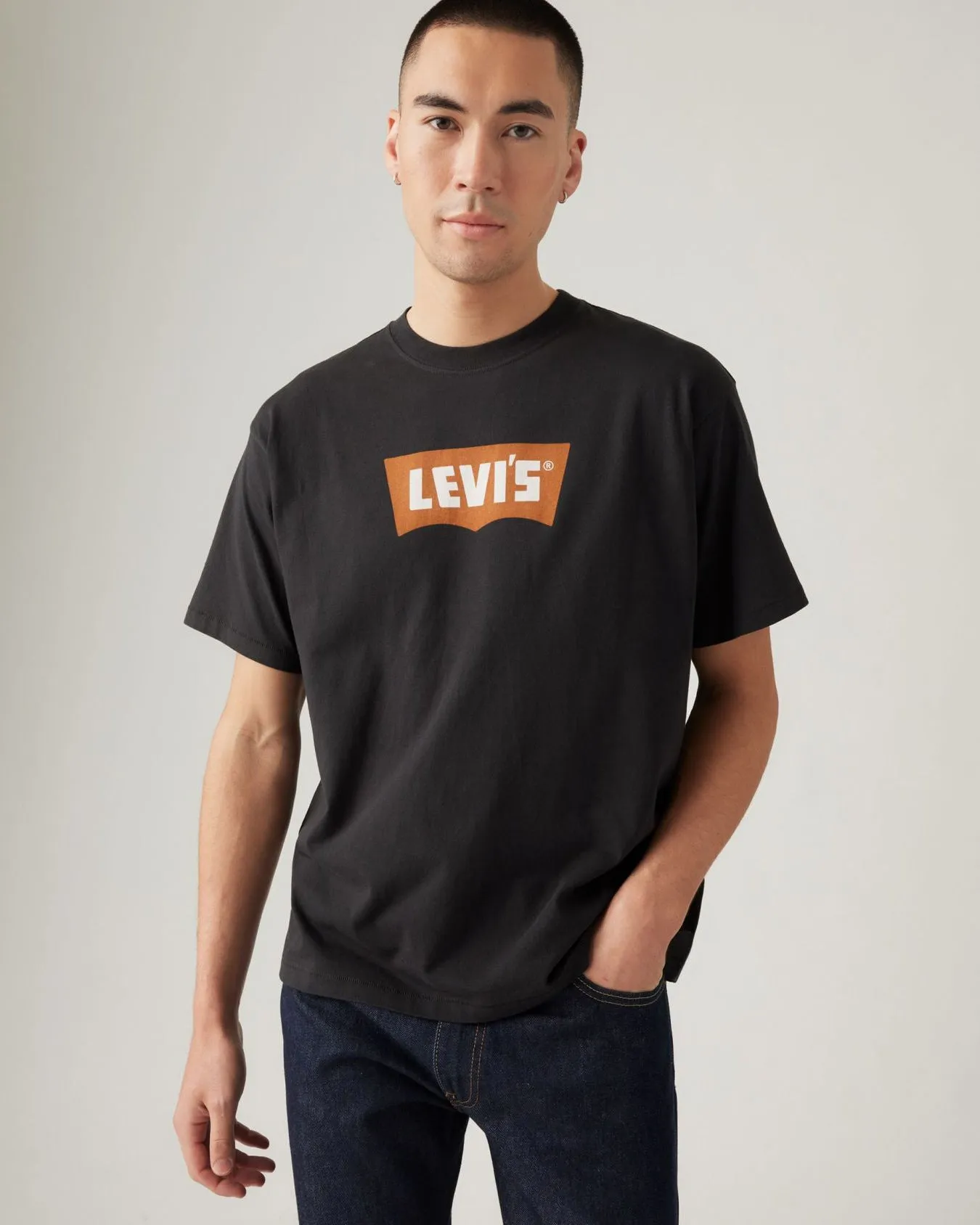 Levi's® Vintage Batwing Graphic Tee - Caviar / Vintage Pecan