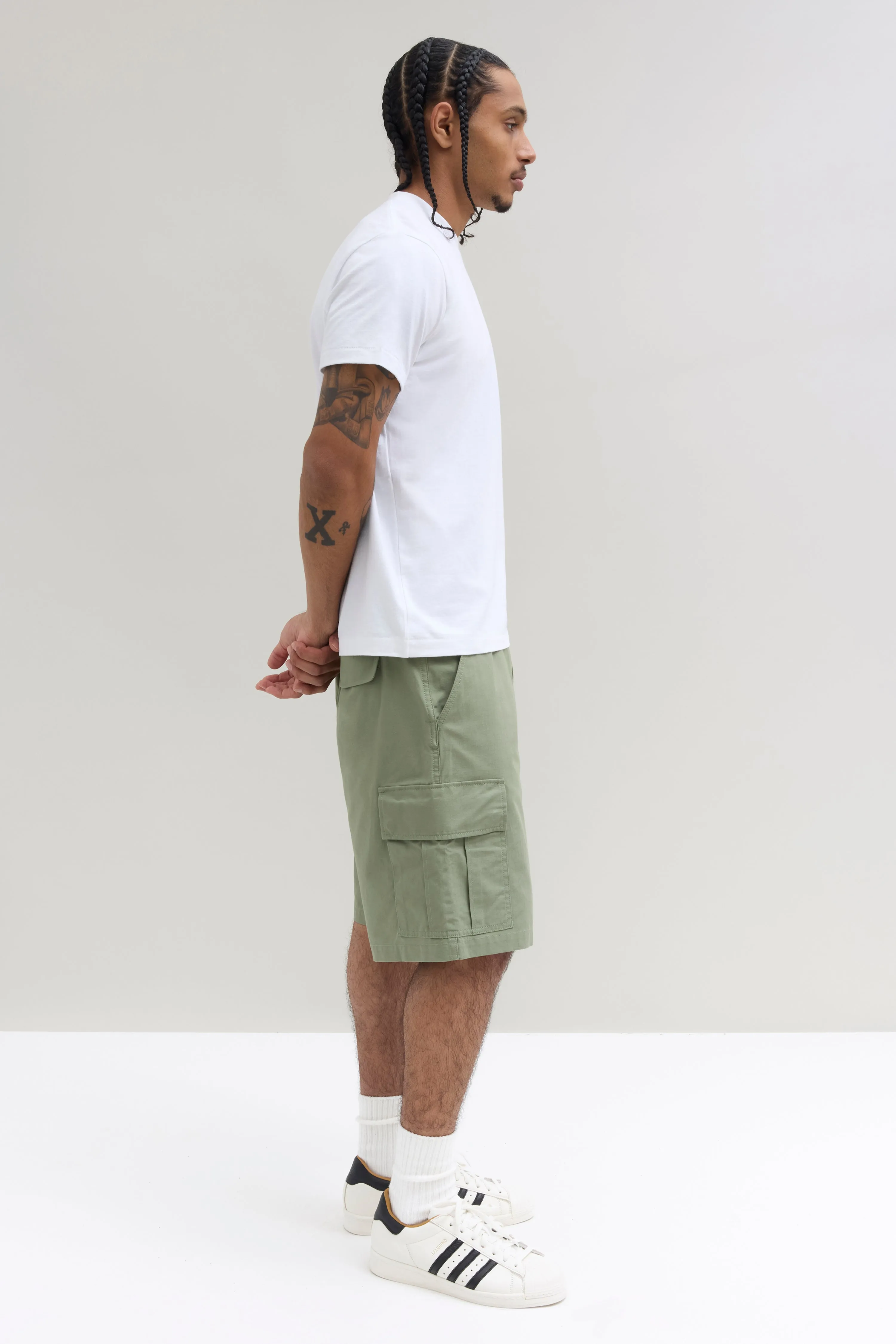 Lightweight Cargo Shorts - Light Olive