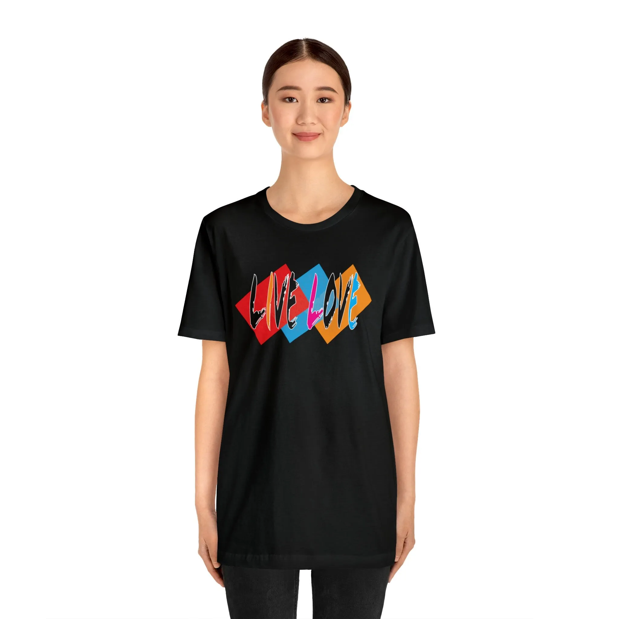 Live Love t shirts | Motivational Positive Vibes | Trendy Peace-Loving Short Sleeve Loose fit T-shirt