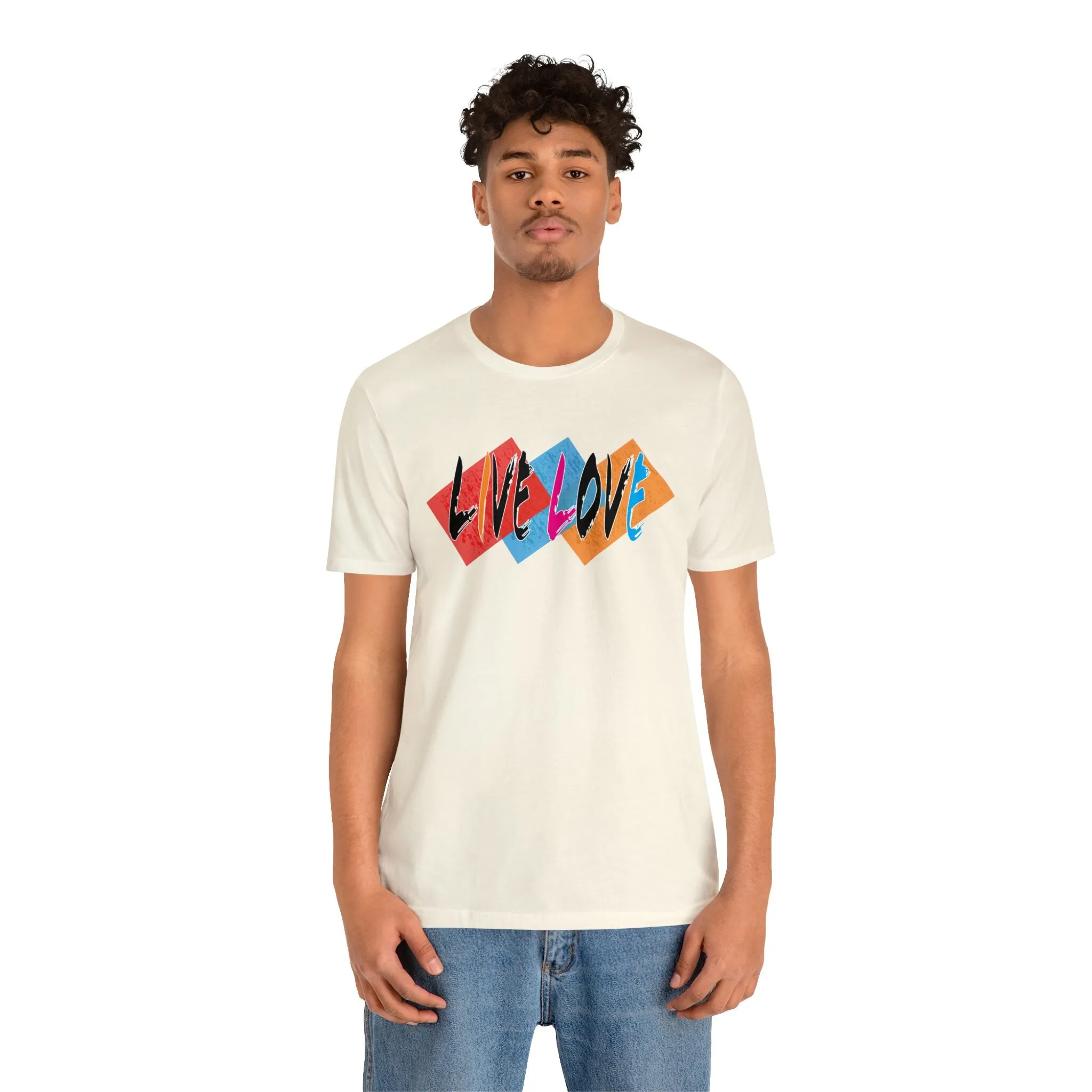 Live Love t shirts | Motivational Positive Vibes | Trendy Peace-Loving Short Sleeve Loose fit T-shirt