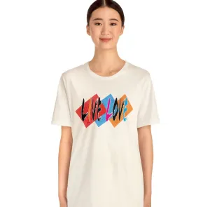 Live Love t shirts | Motivational Positive Vibes | Trendy Peace-Loving Short Sleeve Loose fit T-shirt