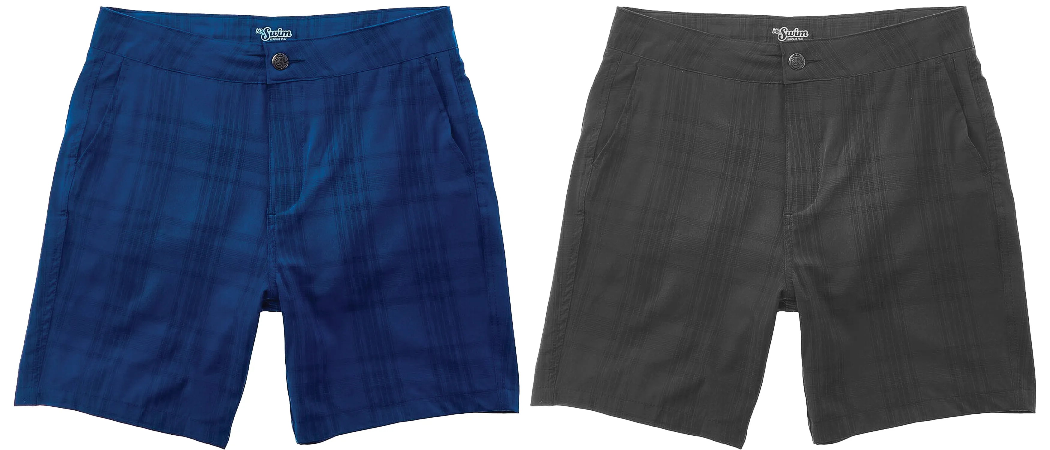 M-HPLD - Wholesale Men's Plaid Lightweight Hybrid Short