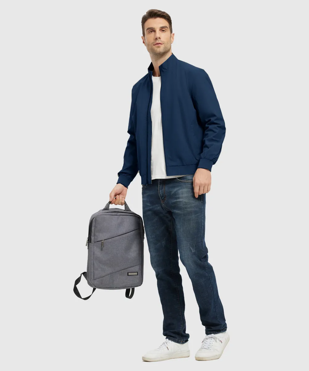 Men's Casual Lightweight Stand Collar Jacket