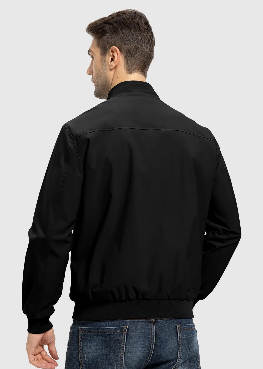 Men's Casual Lightweight Stand Collar Jacket