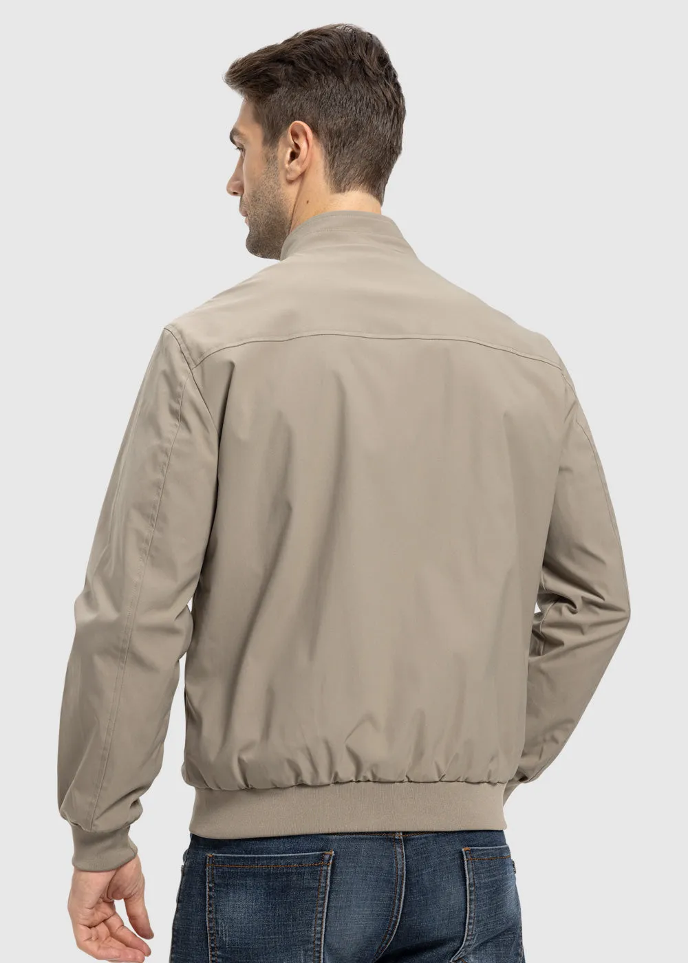 Men's Casual Lightweight Stand Collar Jacket