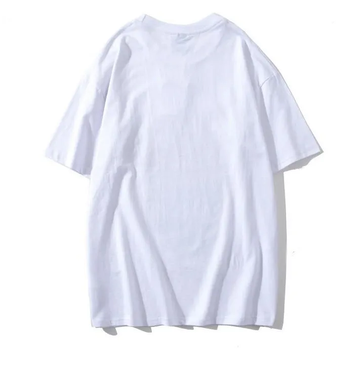 Men's loose casual trendy shout pattern T-shirt