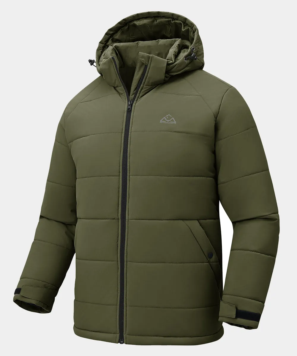 Men's Mid-length Wool Fleece Lining Jacket