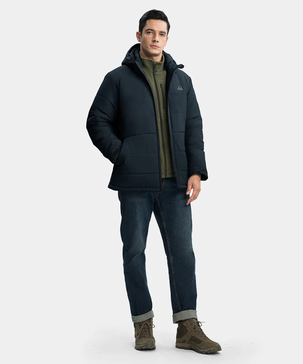 Men's Mid-length Wool Fleece Lining Jacket