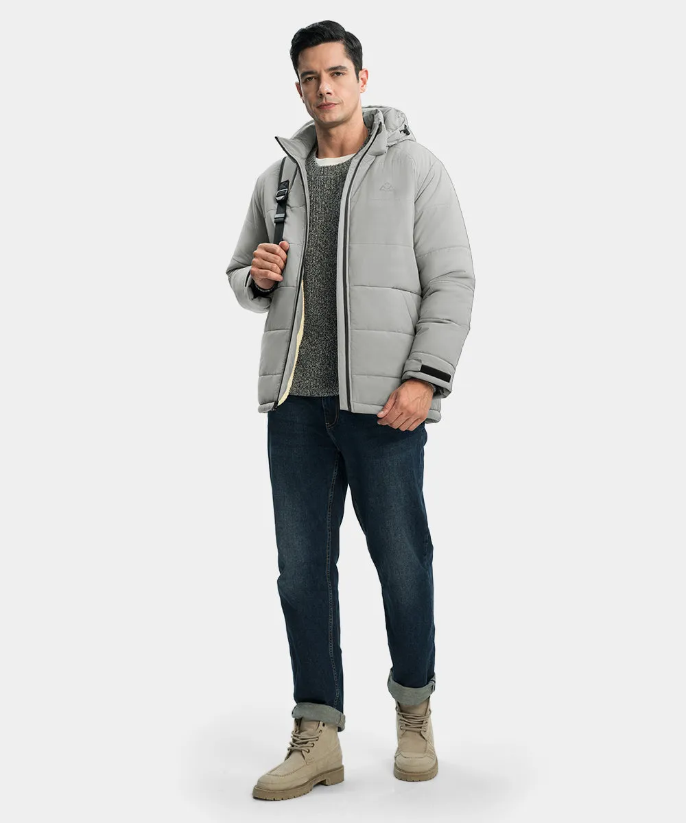 Men's Mid-length Wool Fleece Lining Jacket