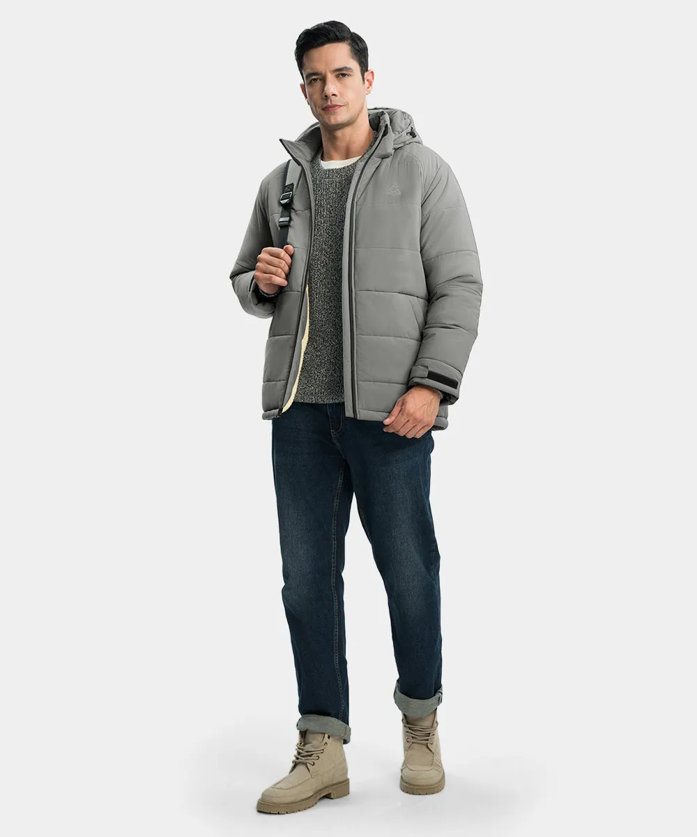 Men's Mid-length Wool Fleece Lining Jacket
