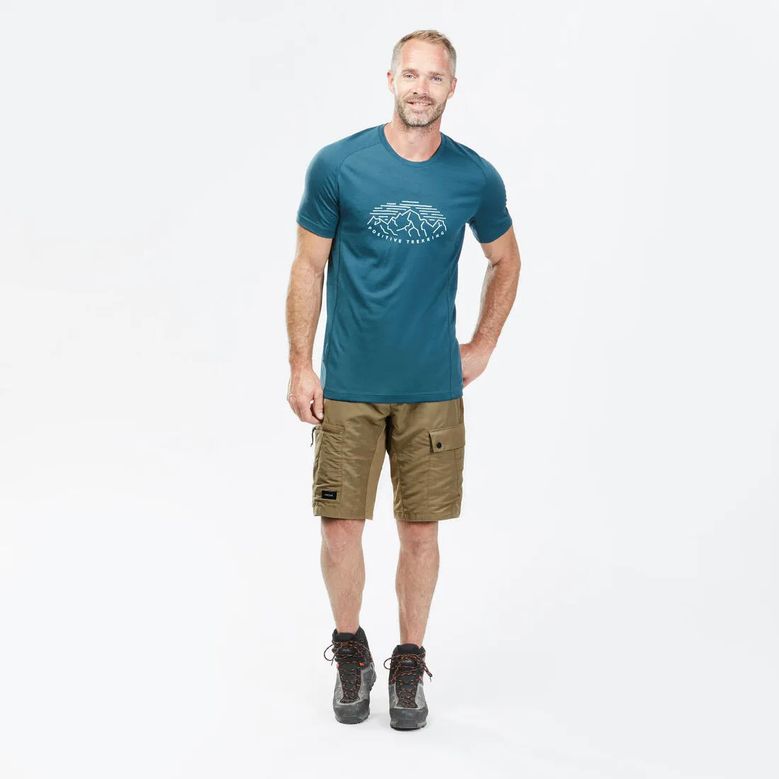 Men's Mountain Trekking Shorts Durable - MT500