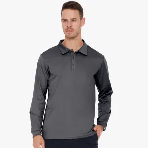 Men's Quick-Dry Polo Shirts Polyester Casual Collared Shirts
