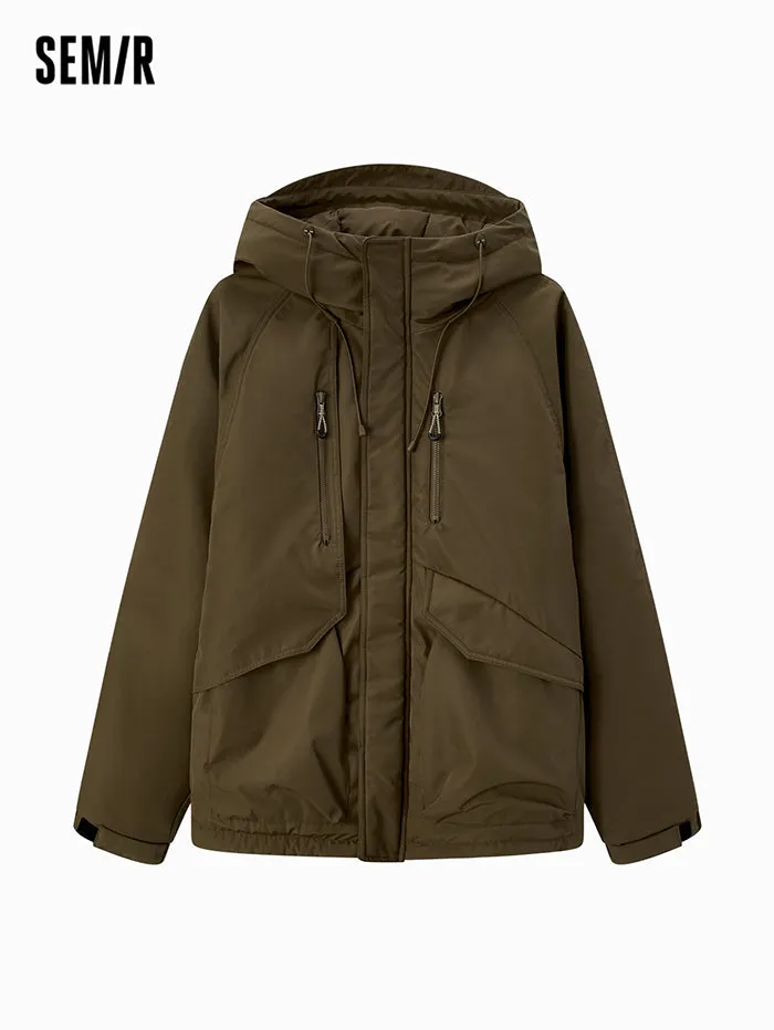 Men's Solid Colored Winter Coat