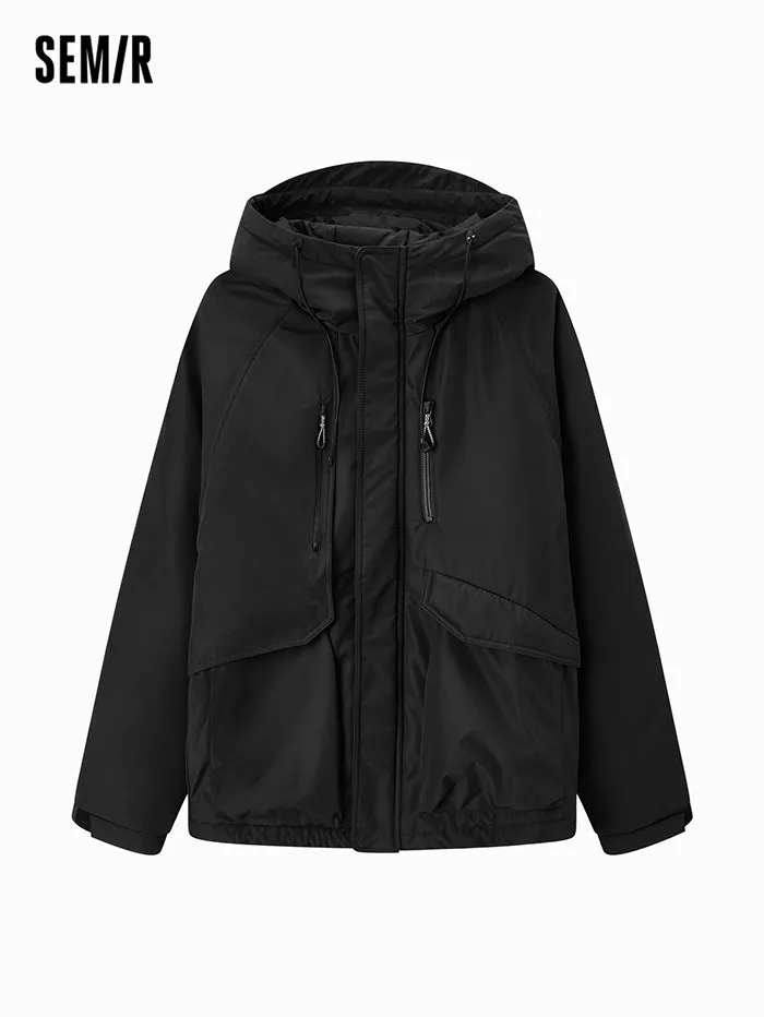 Men's Solid Colored Winter Coat