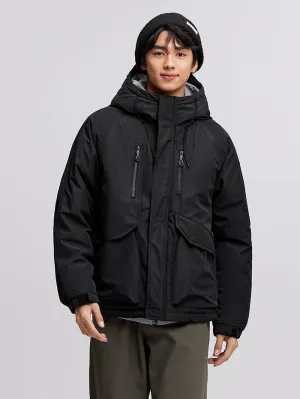 Men's Solid Colored Winter Coat
