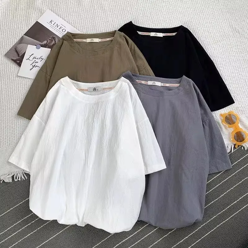 Men's Summer Thin Breathable Quick-drying Linen Short Sleeve