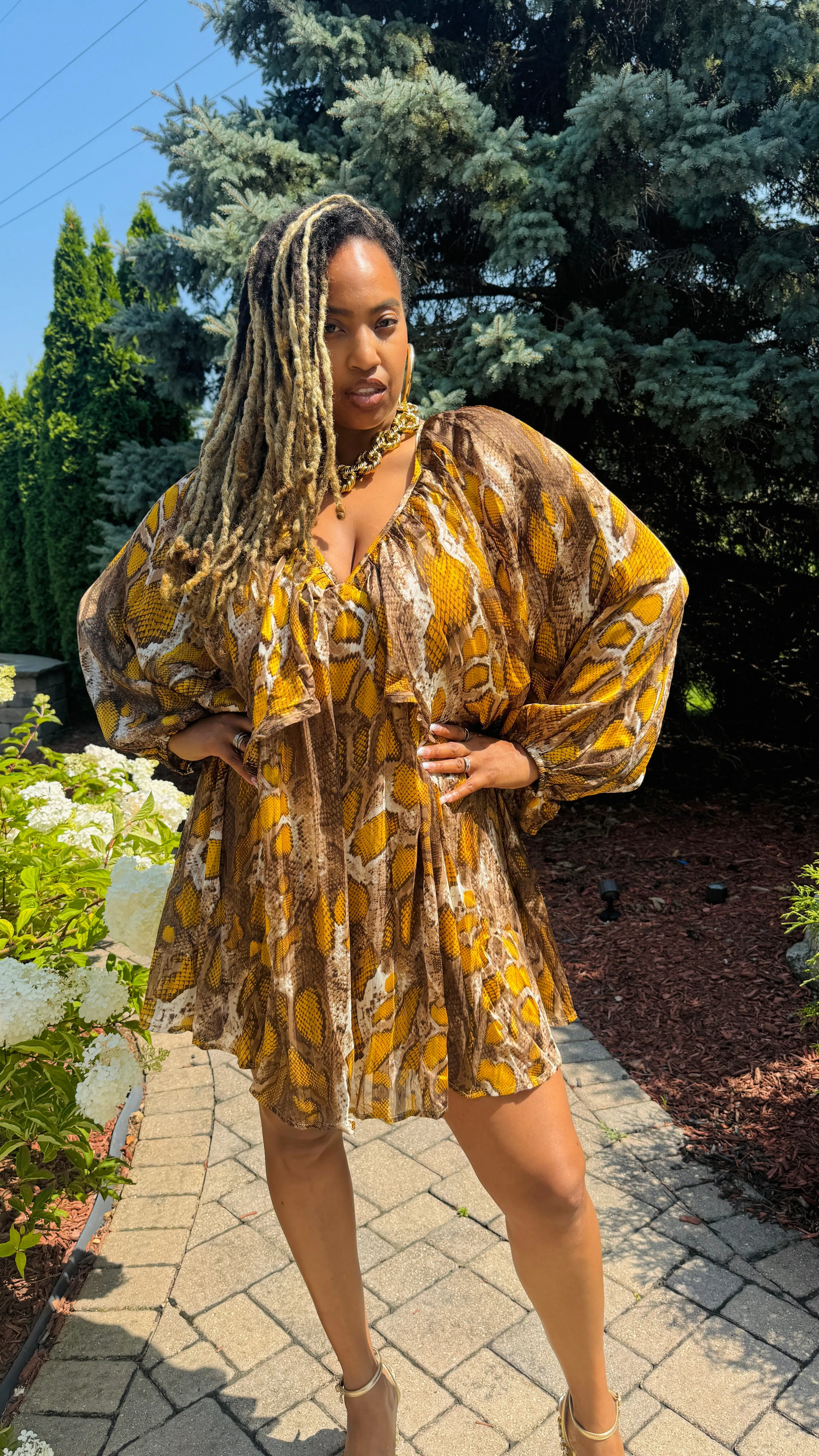 Monifah Babydoll Dress (ONE LEFT, SMALL) Final Sale