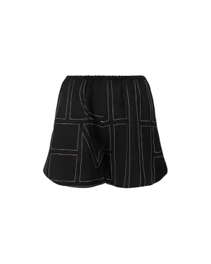 Monogram Silk PJ Shorts
