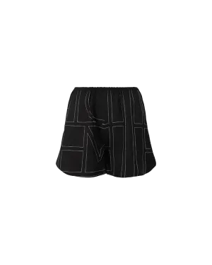 Monogram Silk PJ Shorts