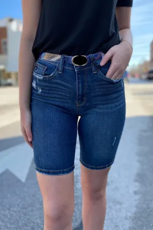 Myranda - Judy Blue Relaxed Bermuda Jean Shorts