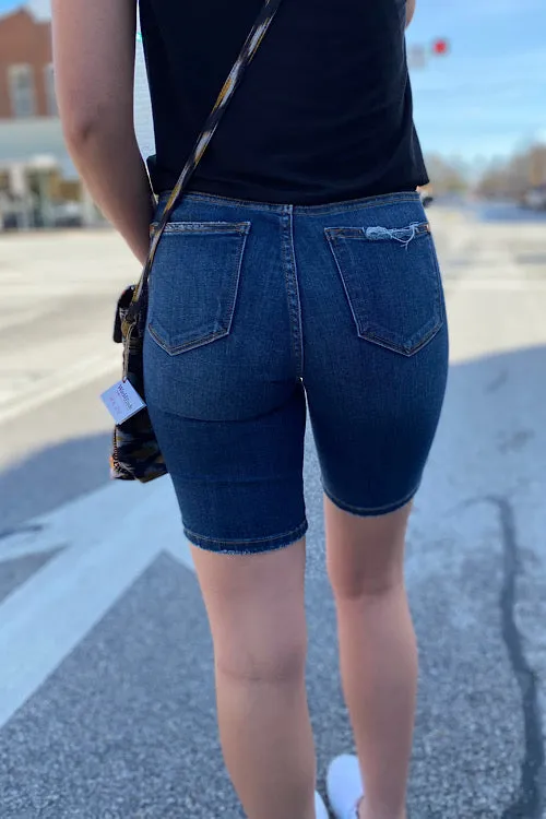 Myranda - Judy Blue Relaxed Bermuda Jean Shorts