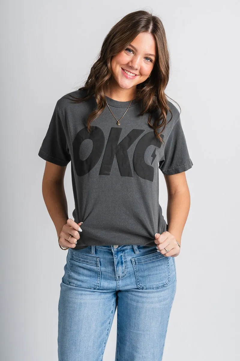 OKC bolt puff t-shirt black