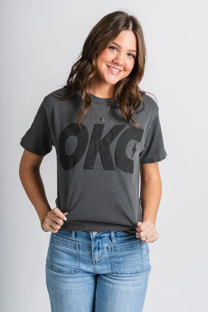 OKC bolt puff t-shirt black