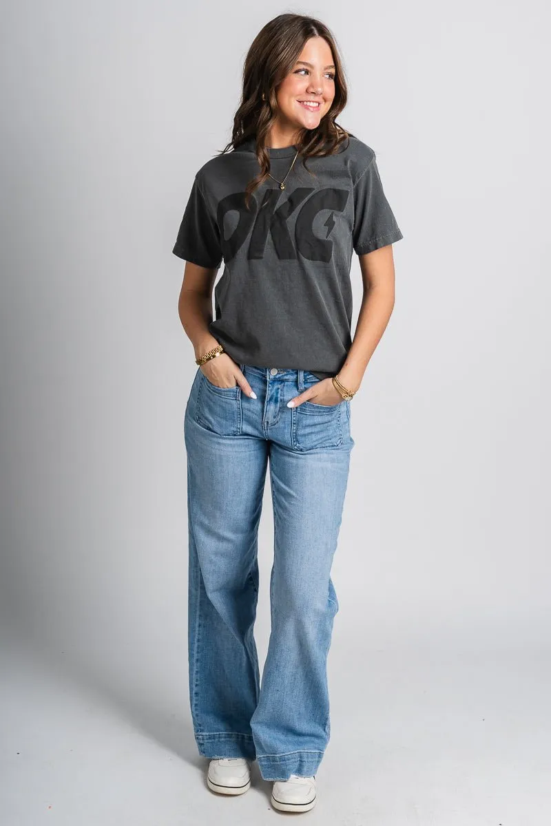 OKC bolt puff t-shirt black