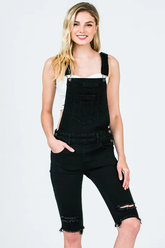 Overall Bermuda shorts