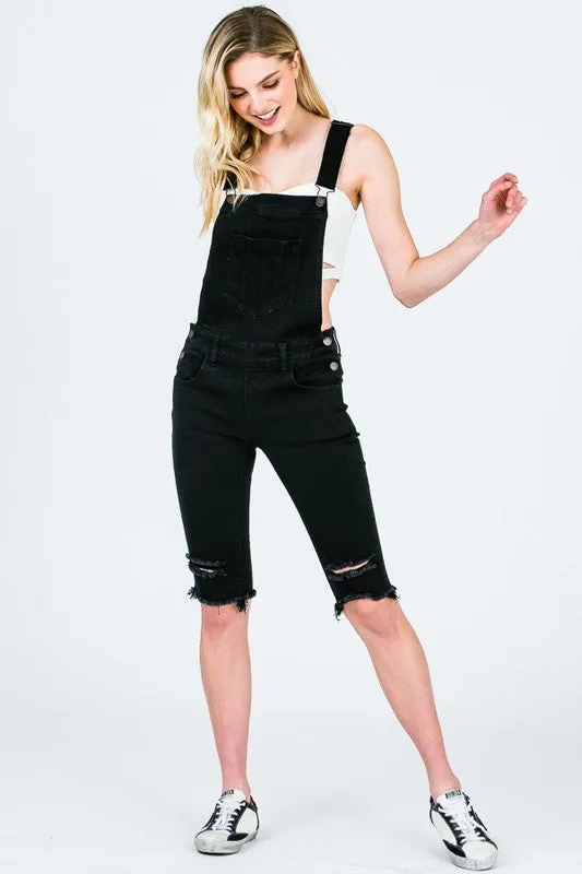 Overall Bermuda shorts