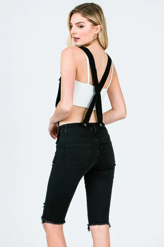 Overall Bermuda shorts