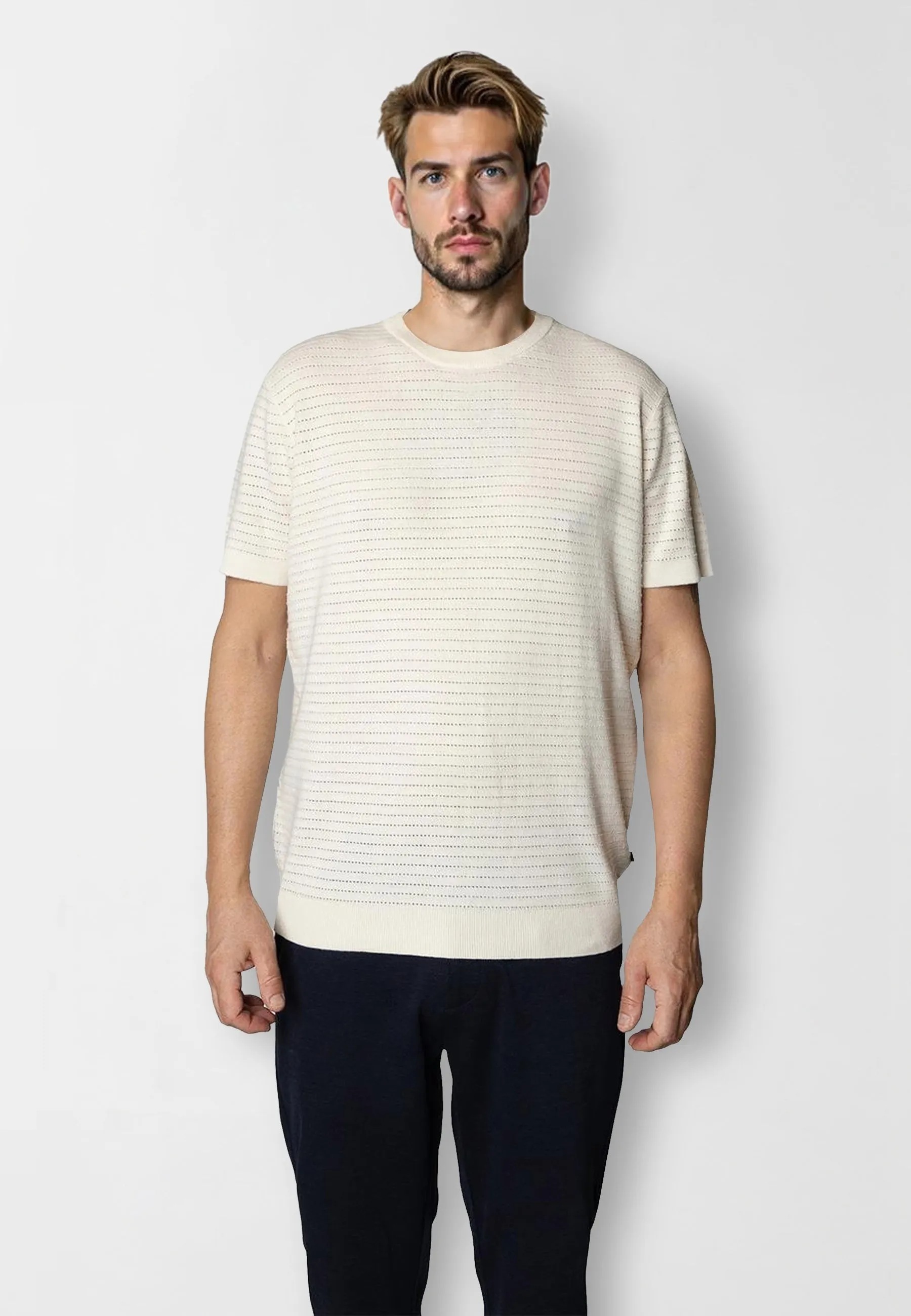 Owen knitted t-shirt - Ecru