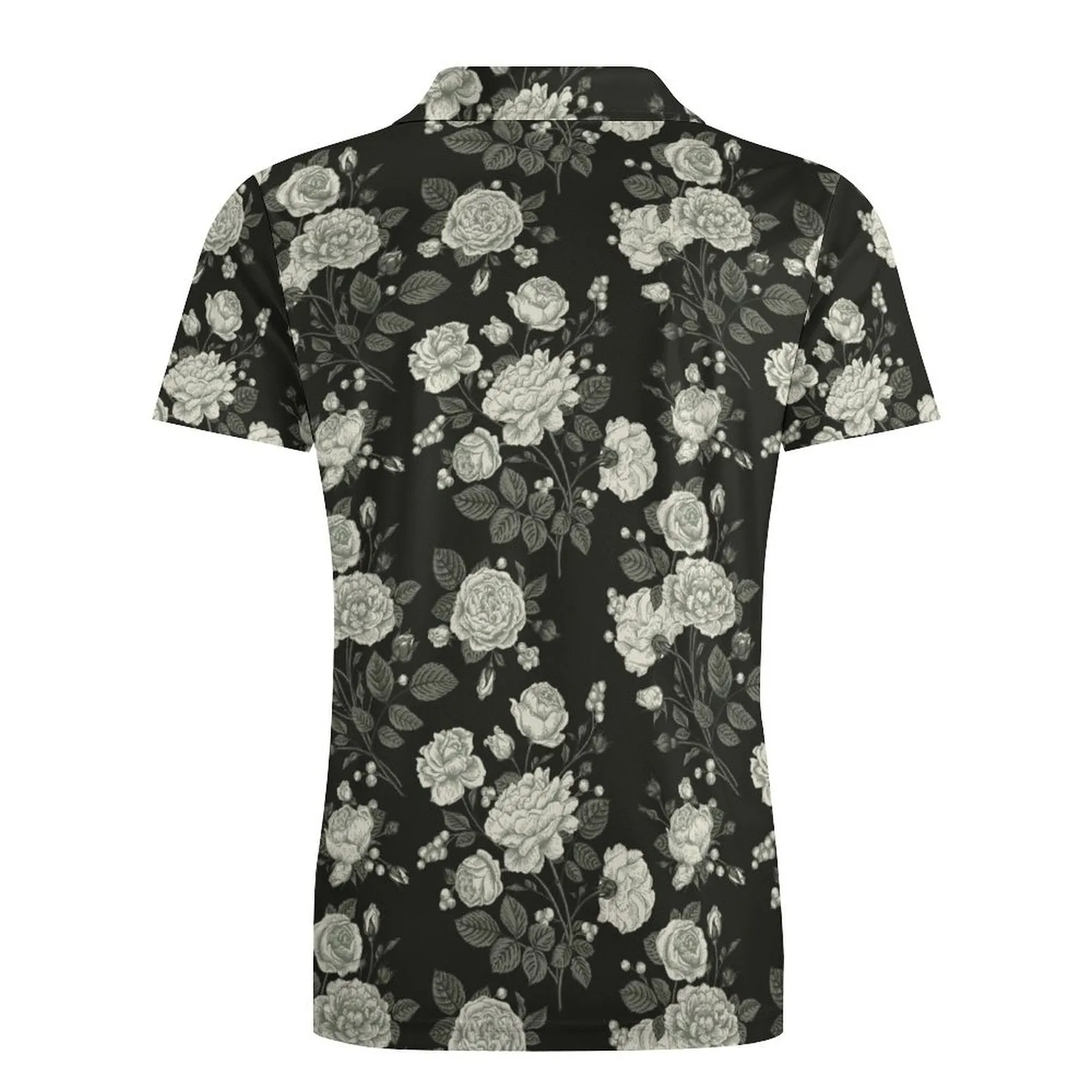 Personalized Paisley Men's Summer Slim Fit Short Sleeve Polo Shirts Floral Printed Casual Light Weight Polo T Shirt