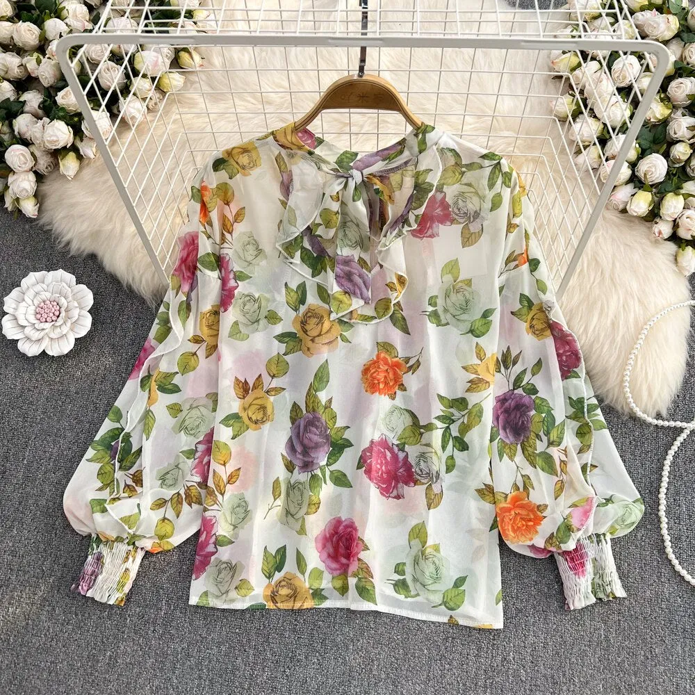 Pixie Floral Print Blouse