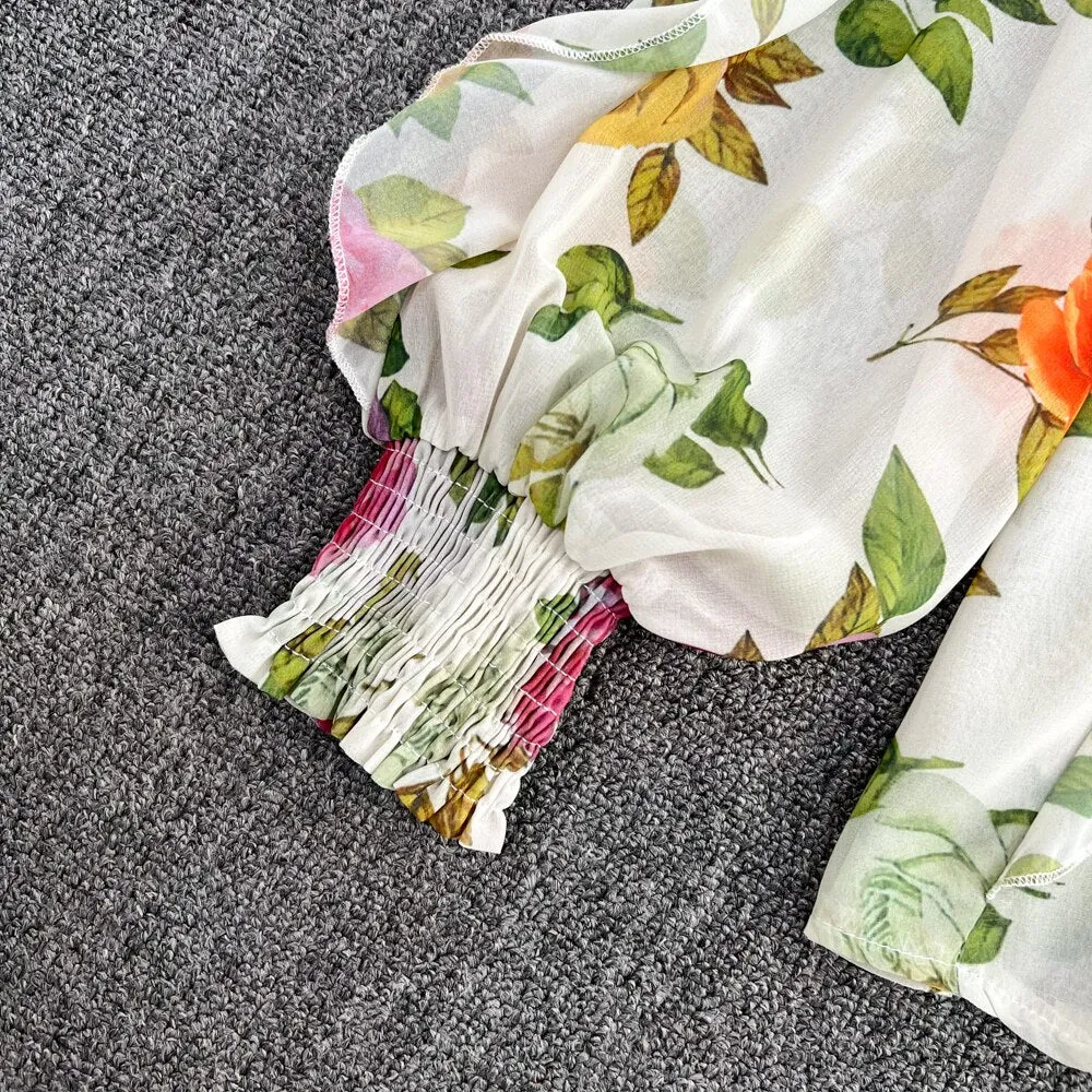 Pixie Floral Print Blouse