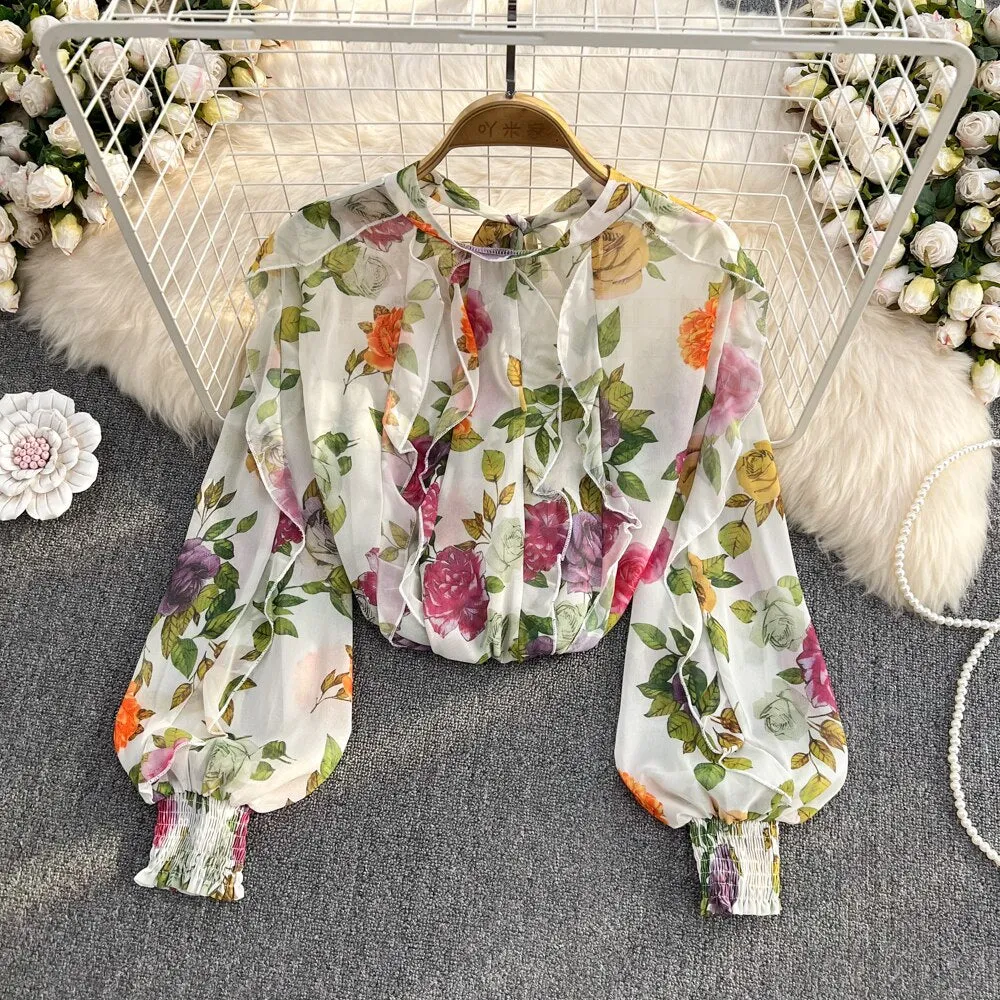 Pixie Floral Print Blouse