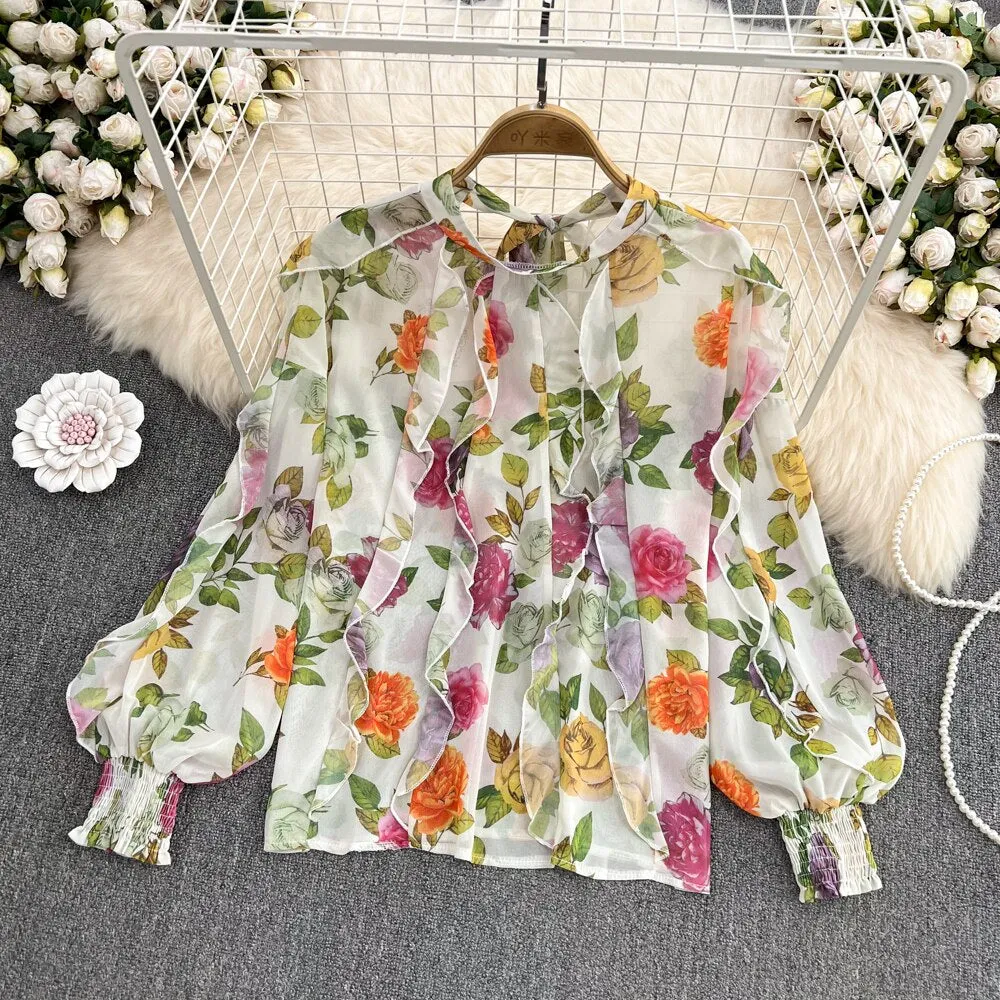 Pixie Floral Print Blouse
