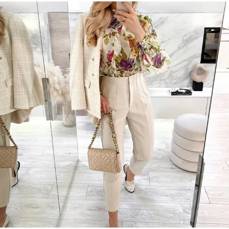 Pixie Floral Print Blouse