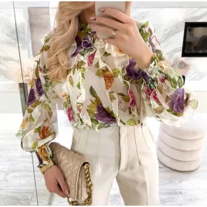 Pixie Floral Print Blouse