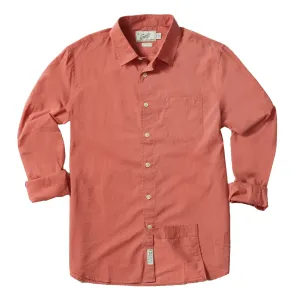 Portofino Featherweight Poplin Shirt - Dusty Cedar
