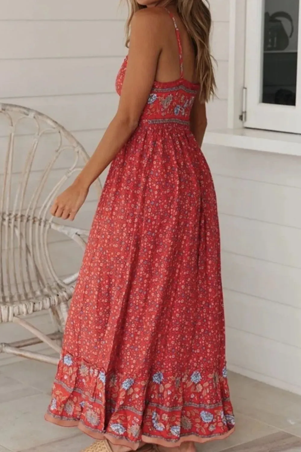 Printed Maxi Cami Dress
