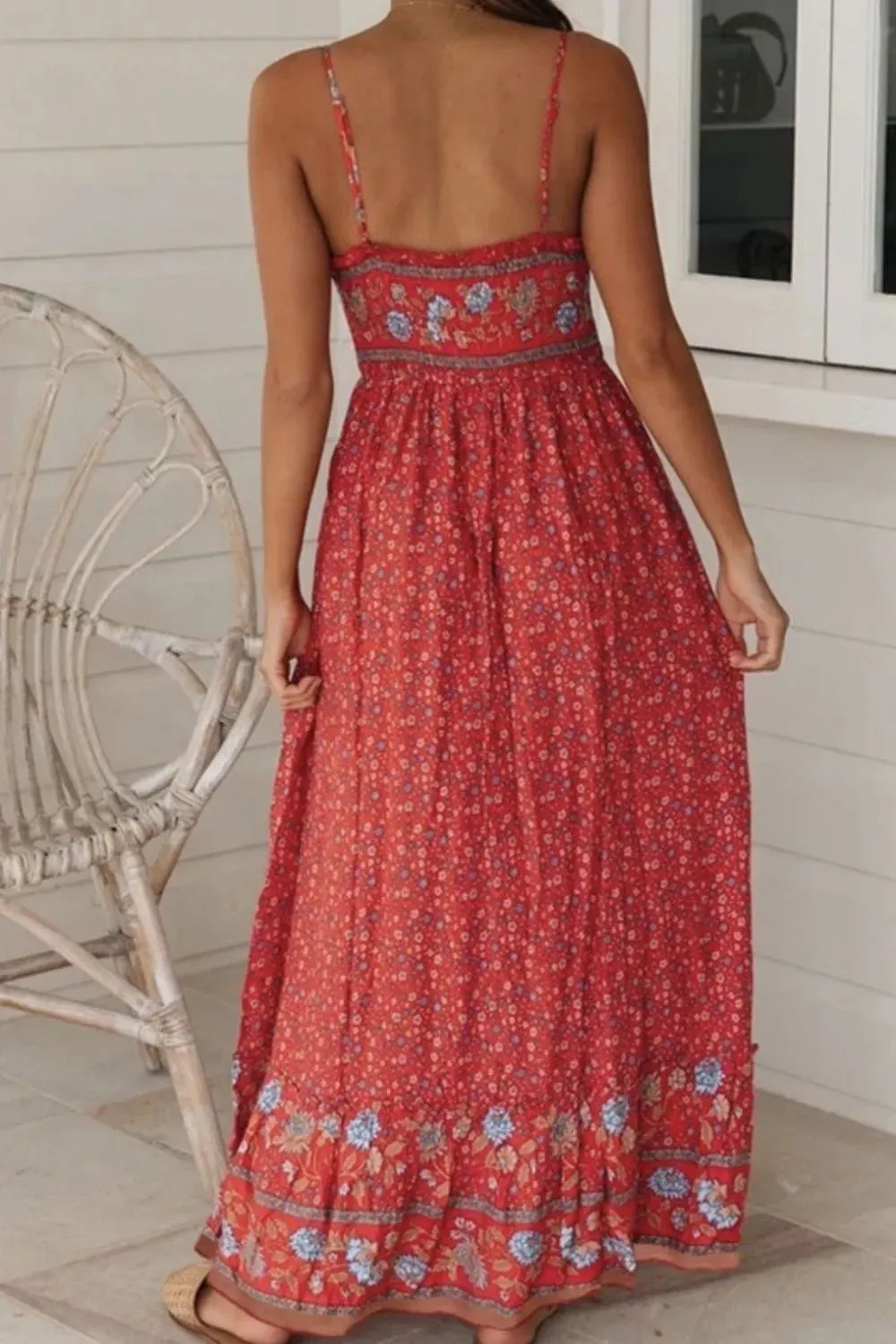 Printed Maxi Cami Dress