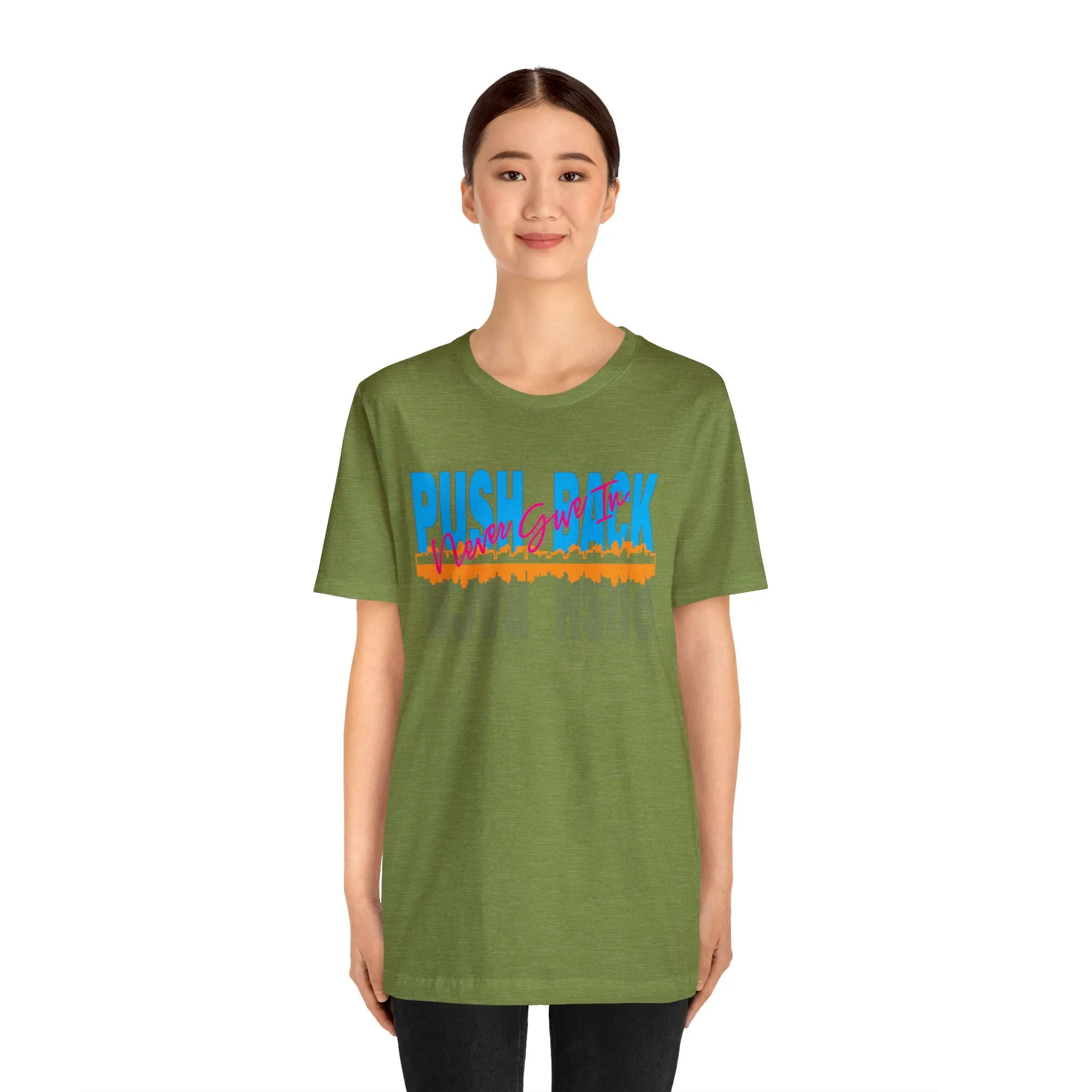 Push back T-shirt | Motivational T shirt |Positive Vibes Trendy Loose fit tees | Prints student club shirt