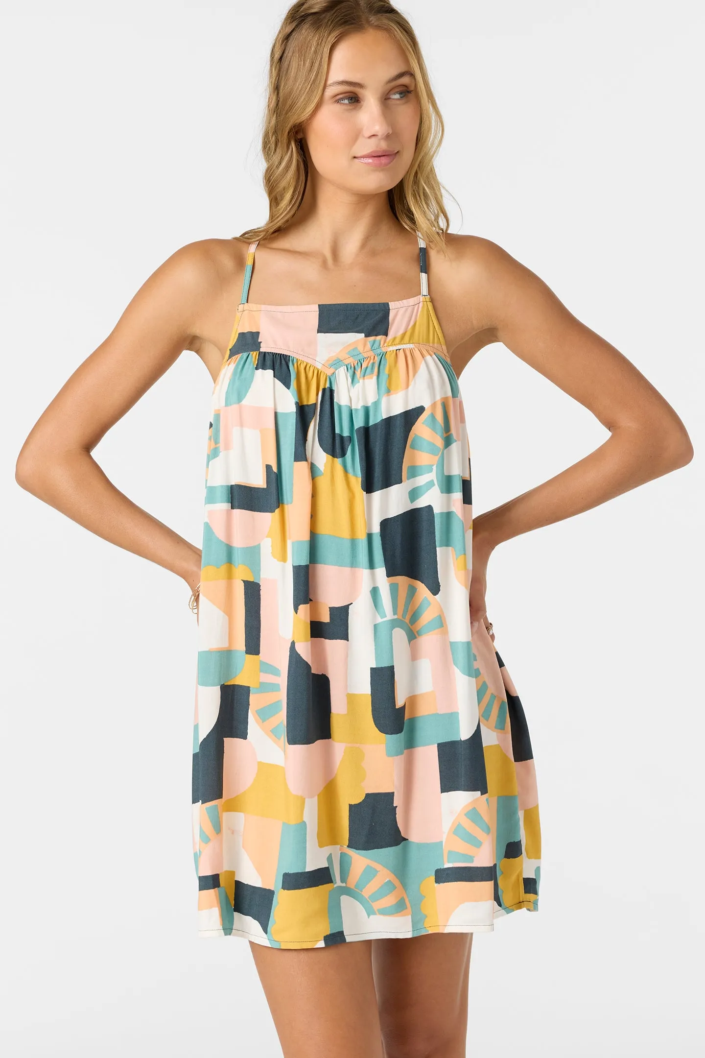 QUINN GEO SHORT DRESS