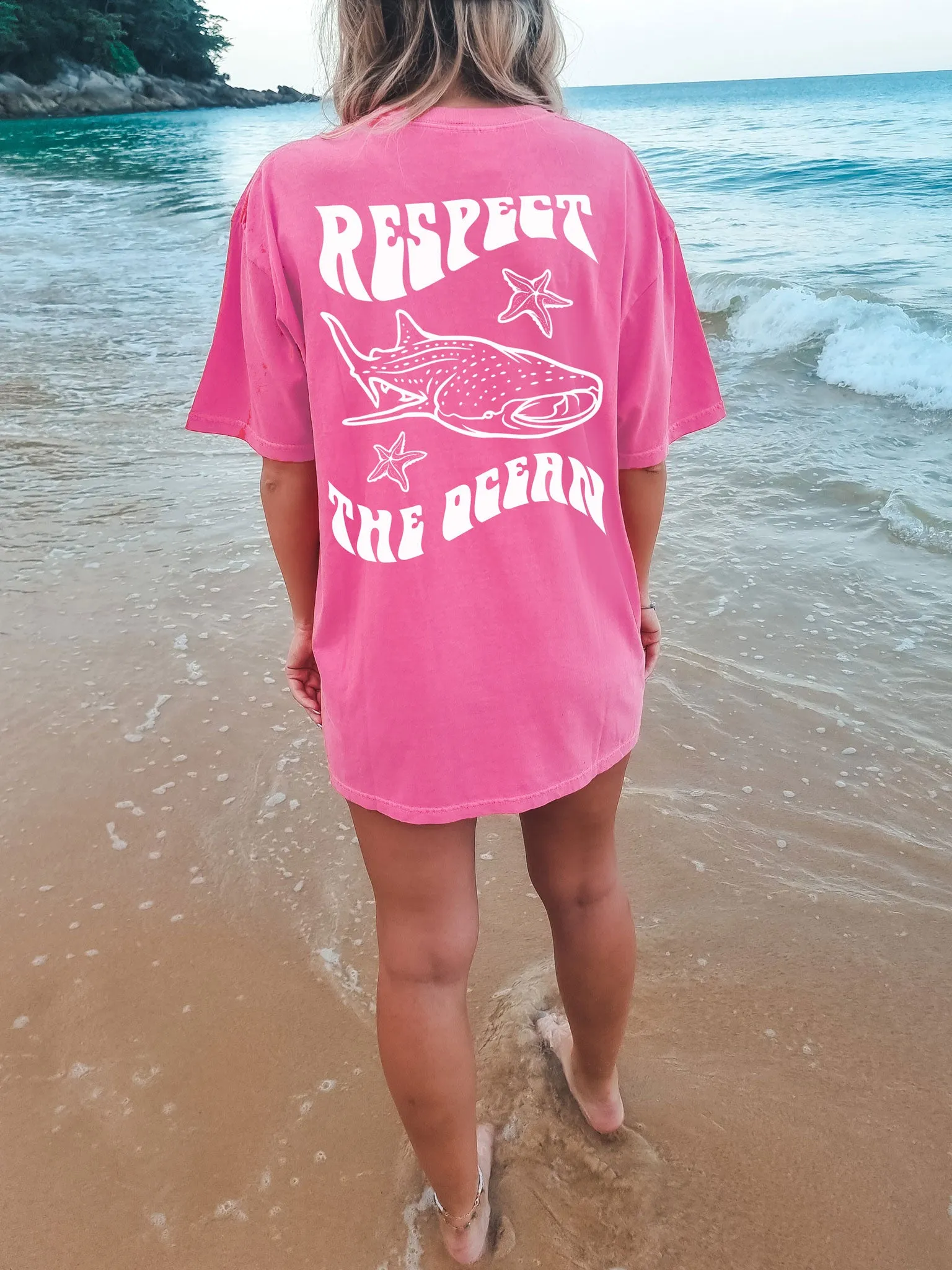 Respect The Ocean Whale Shark Comfort Colors® Tshirt