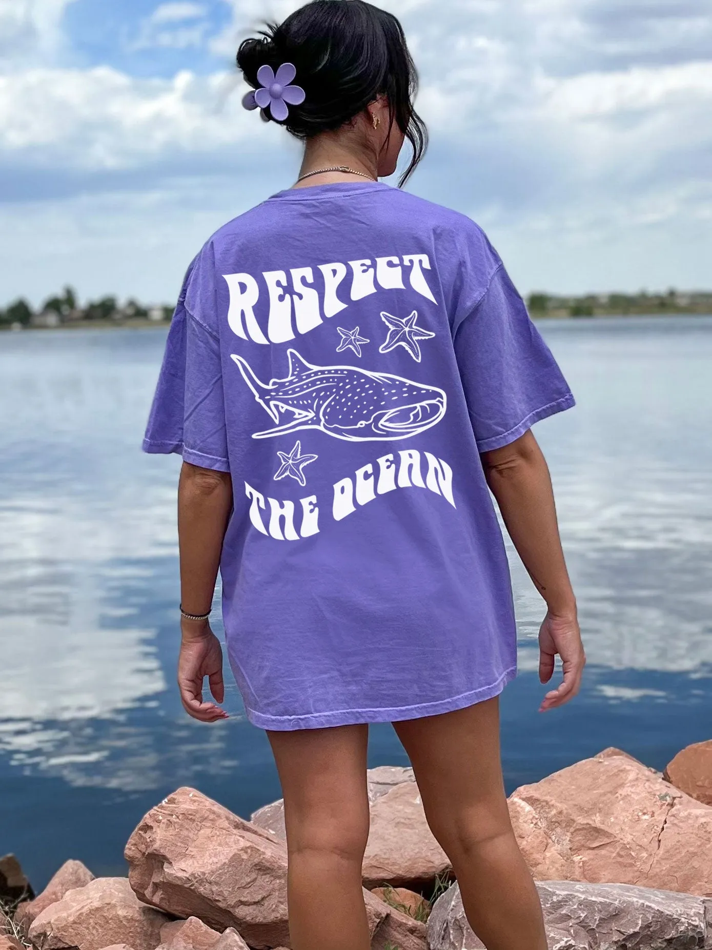 Respect The Ocean Whale Shark Comfort Colors® Tshirt